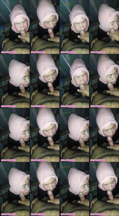 semprot di wajah jilbab