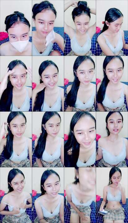 Tissa ABG 20yo Telanjang Show Lepas Masker