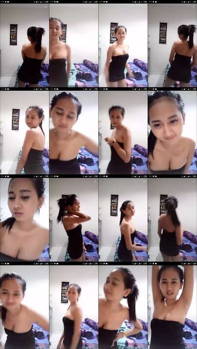 WOW SUPER HOT !!! Bigo Live Cewek Cantik Utingnya Kejepit