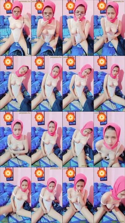 miss sherly abg 18yo pakai hijab pink (3)