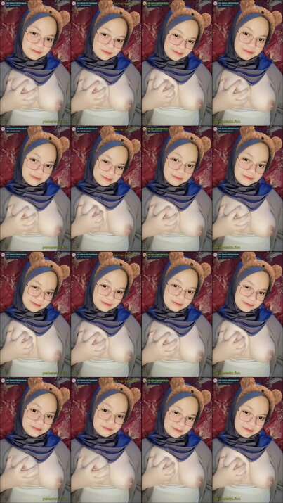 hijab jilbab viral toket ranum gede mulus kacamata (8)