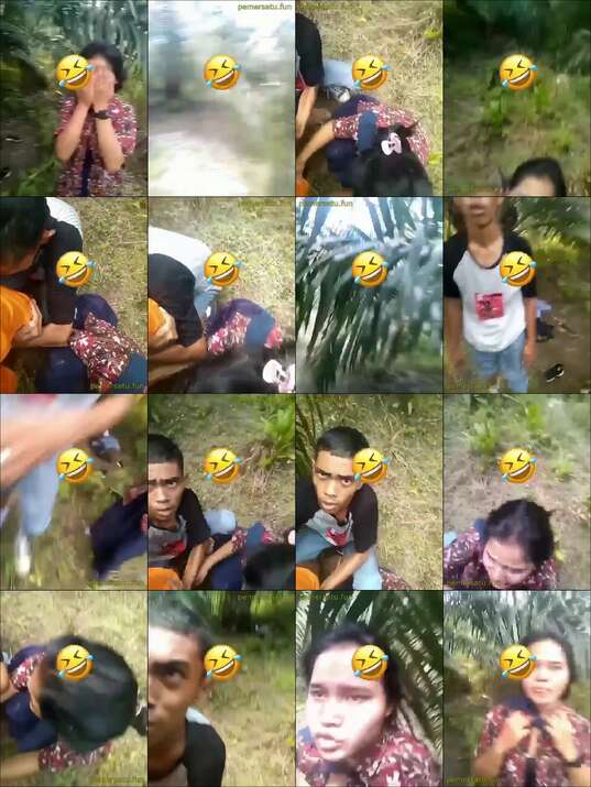 ketahuan ewean di hutan ceweknya nangis