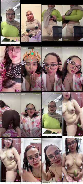 kompilasi yungrosa hijab kacamata binal