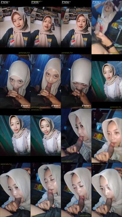 kompilasi jilbab gaul tiktoker suka kontol item