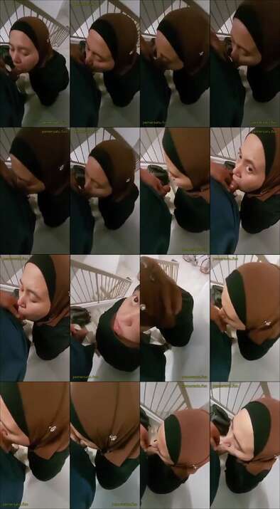 jilbab hitam sepong kontol lezat