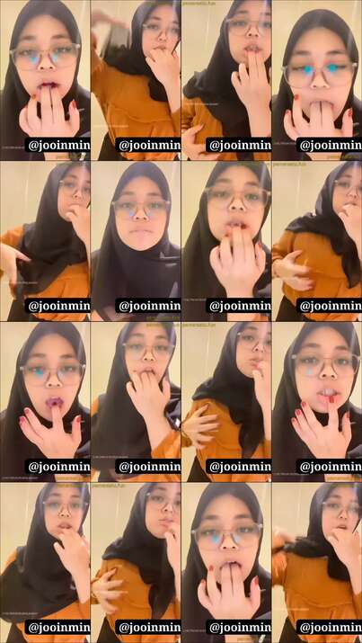 jilbab kacamata cakep remas payudara