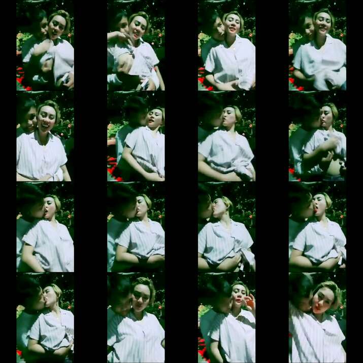 Tante Kina di grepe di pinggir jalan