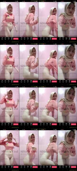 hijab tiktoker manis 18yo goyang bugil