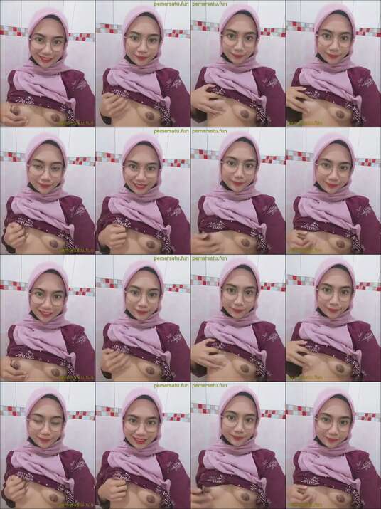 isyifa hijab sange jilbab pink bugil colok memek (5)