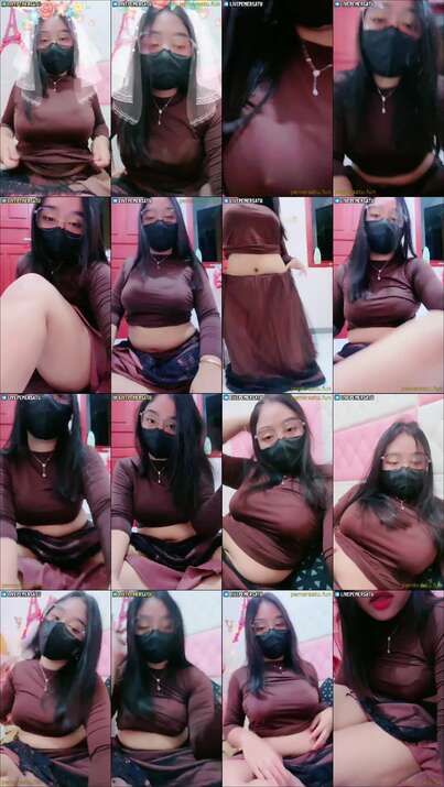 jilbab kacamata rose 18yo abg show viral (4)