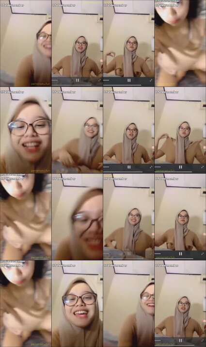 jilbab kacamata ga sengaja spill toket saat live