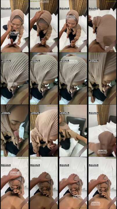 awek hijab selendang viral (3)
