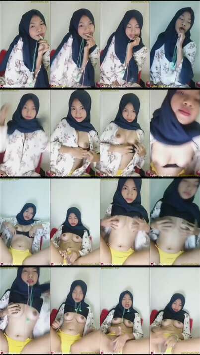 jilbab biru langsung pap nenen dan colmek