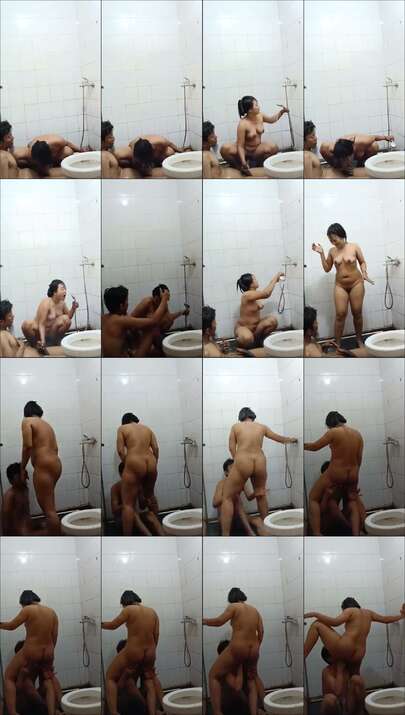 Pretelin memek istri sirih di kamar mandi