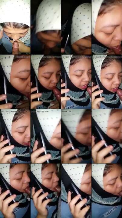 Jilbab Ngemut Sambil Angkat Telpon