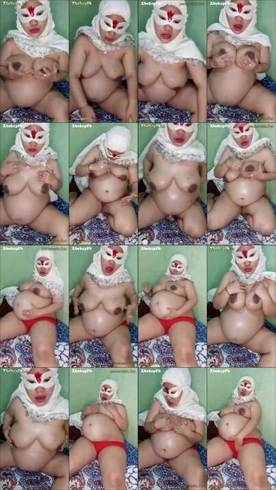 jilbab omek masih pakai mukena