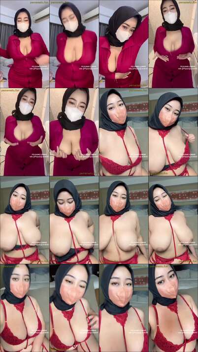 jilbab baju merah nikmat - Jilbab