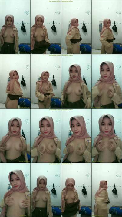 hijab pramuka sange remas toket