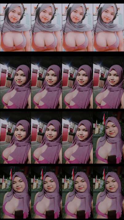 Abg hijabers eksib di depan gang