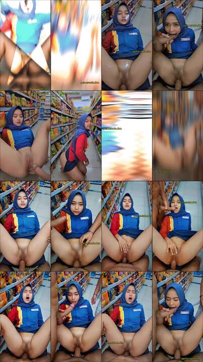 hijab indomaret yang cantik cantik di gangbang keenakan
