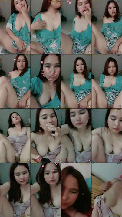 cantik glowing colok memek saat live