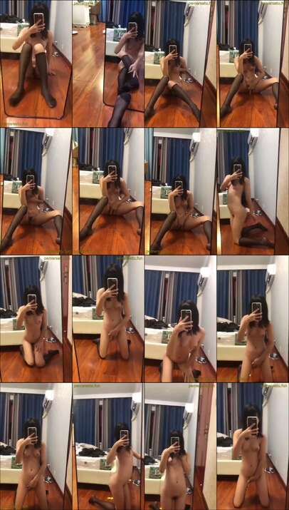 abg 18yo colok memek depan cermin cosplay juga (8)