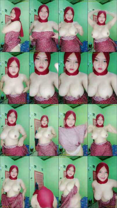 Vira hijab merah tobrut - HIJAB