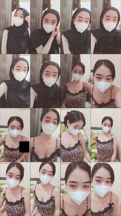 hijab hitam sange ganti baju haram macan fulldur