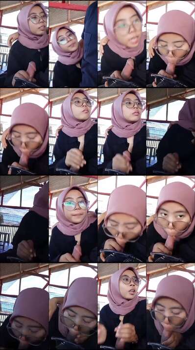Jilbab nyepong ayang di warung