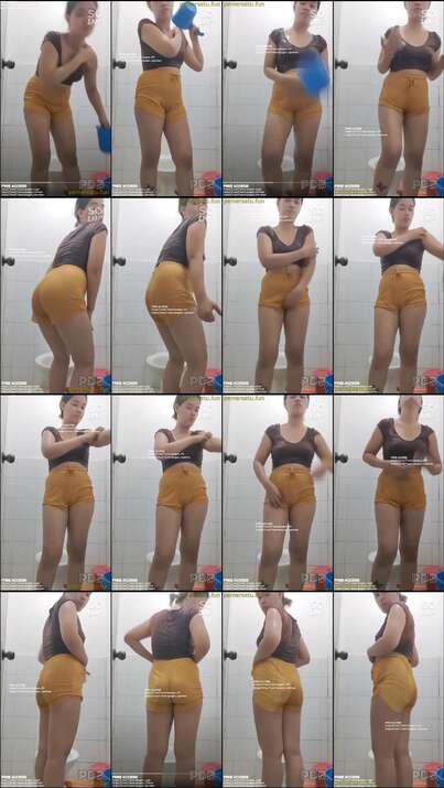 abg kurus imut 18yo di kamar mandi
