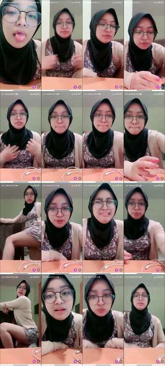 jilbab cantik berkacamata terlihat lugu padahal colok memek