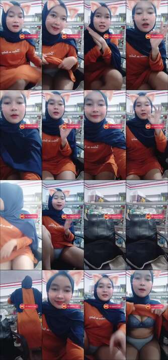 Abg hijabers lagi jaga warung malah live show @kacungjanda TELEGRAM