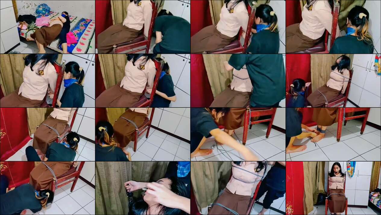 Cewek baju pramuka diikat