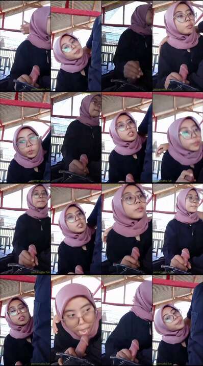 jilbab kacamata lugu kocok kontol di kafe