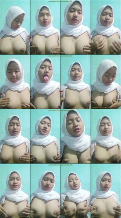 jilbab remaja abg 18yo pulang sekolah remas susu gede