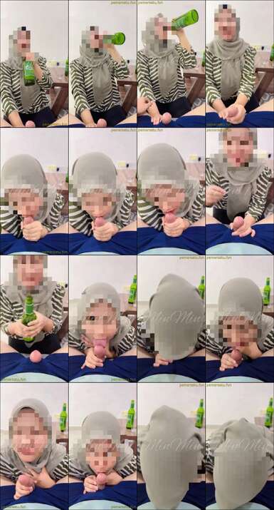 hijab mabok sebelum sepong kontol