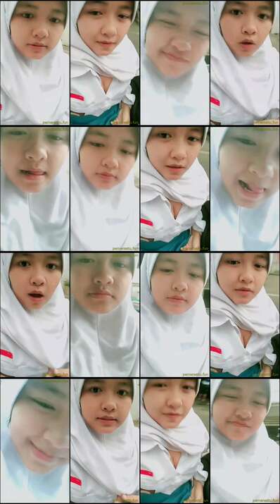 hijab abg 18yo spill seragam belahan toket