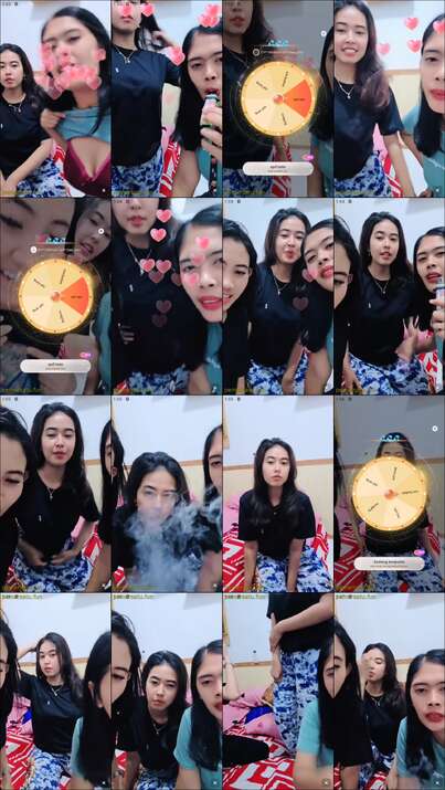 aurel dan bestie bertiga pap tetek